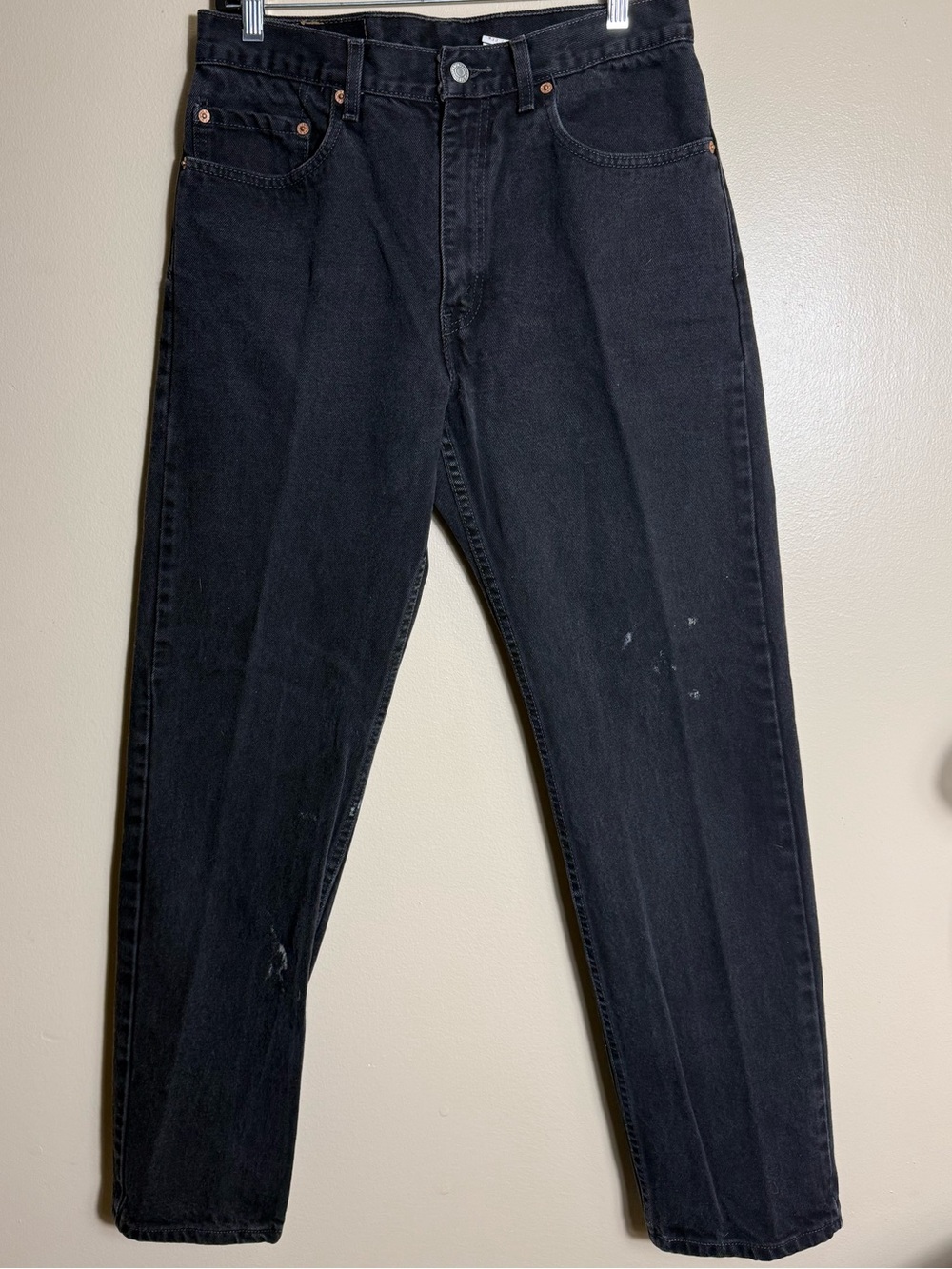 Levi’s 505 Vintage Black Jeans 33x32‎ Fit 31x31 Grunge Fade 90s